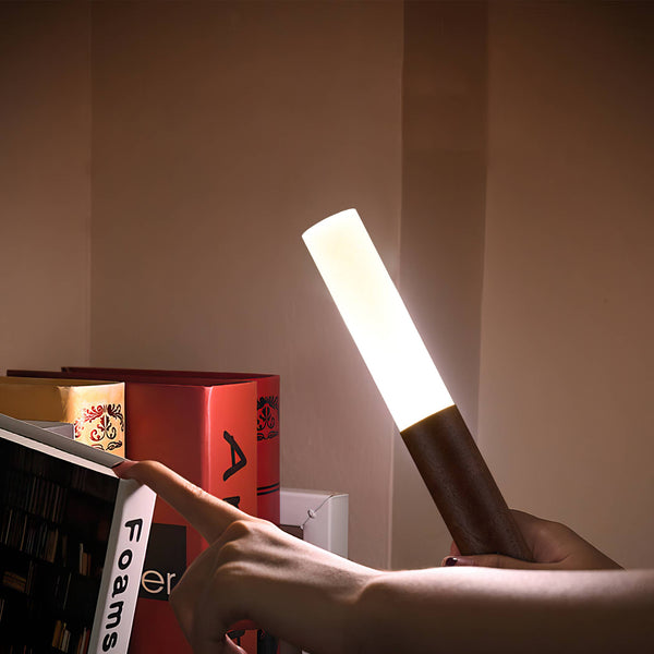 360° Rotatable Portable Wooden Wall Light