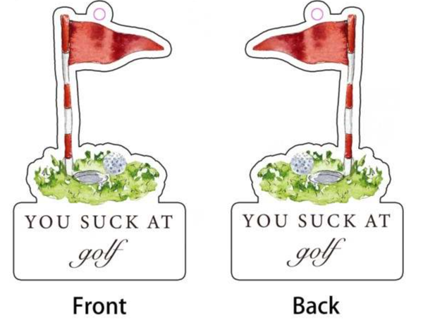 You Suck At Golf Car Air Freshener