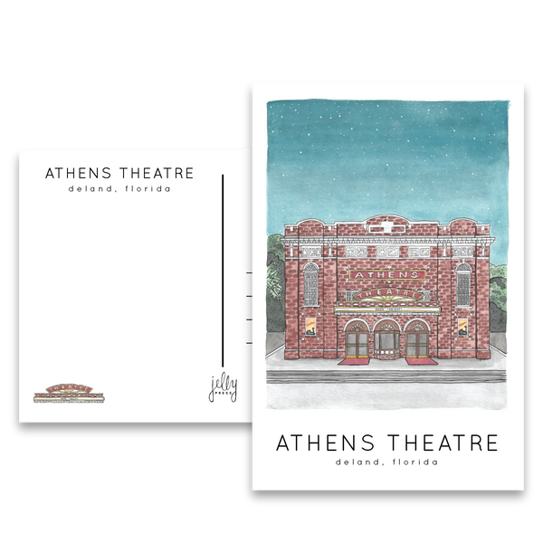 Athens Theatre Postcard
