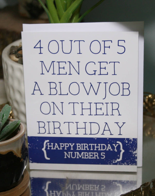 Birthday Blowjob Greeting Card