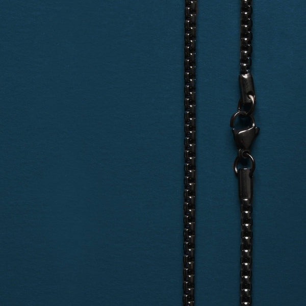 Black Stainless Steel Chain Necklace for Men