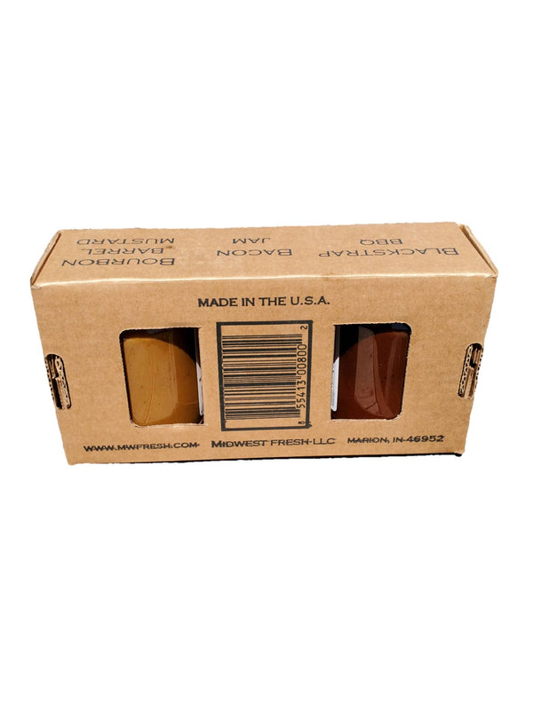 Tailgate Pack Bacon Jam, Bourbon Mustard, Blackstrap BBQ