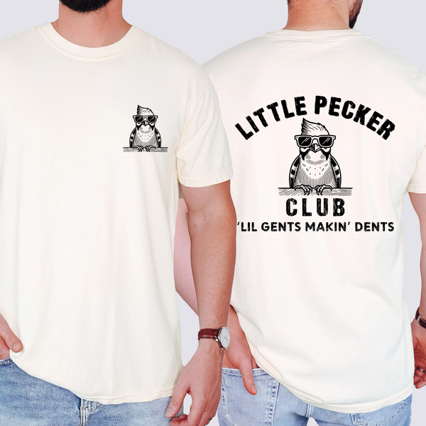 Little Pecker Club, Funny, Dad, Father's Day Husband T-Shirt