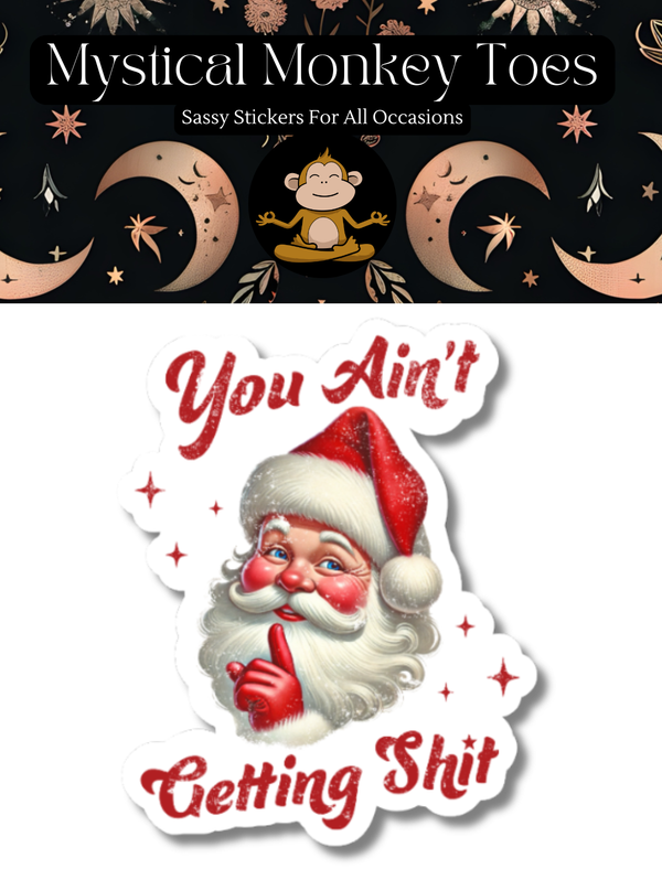Funny Santa Vinyl Sticker