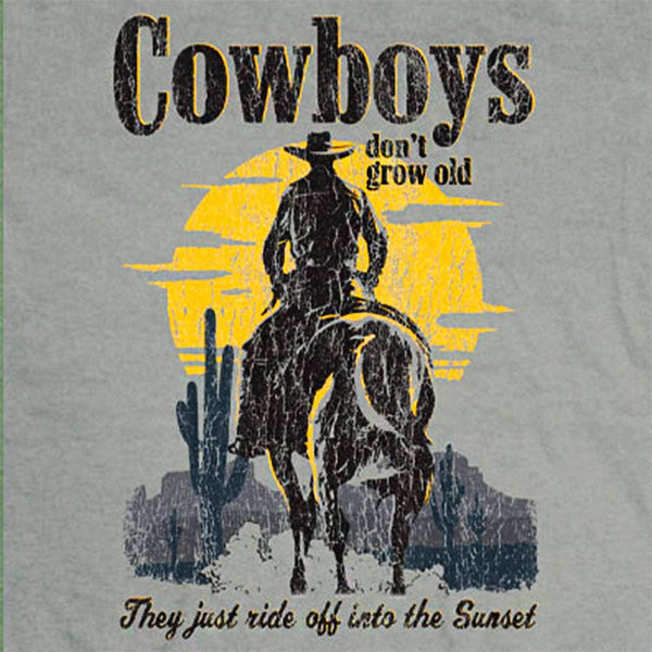 Old guys rule Sunset Cowboy gravel shirt