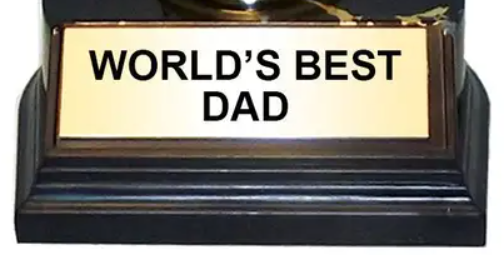 Trophy - World's Best Dad - Gold - (7 inches)