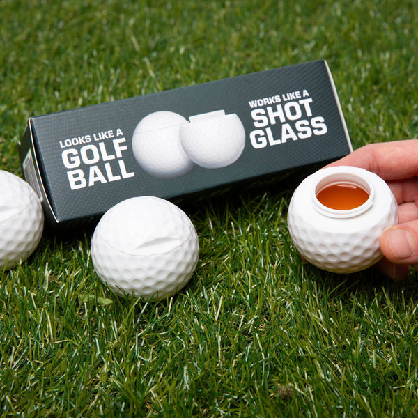 Golf Shots - Golf Ball Shaped Shot Glass - Sleeve of 3