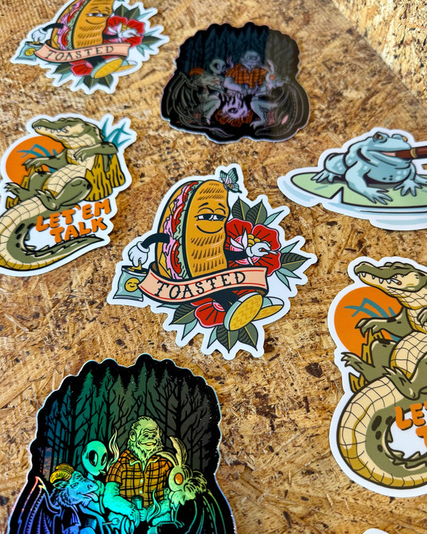 Toasted Sticker