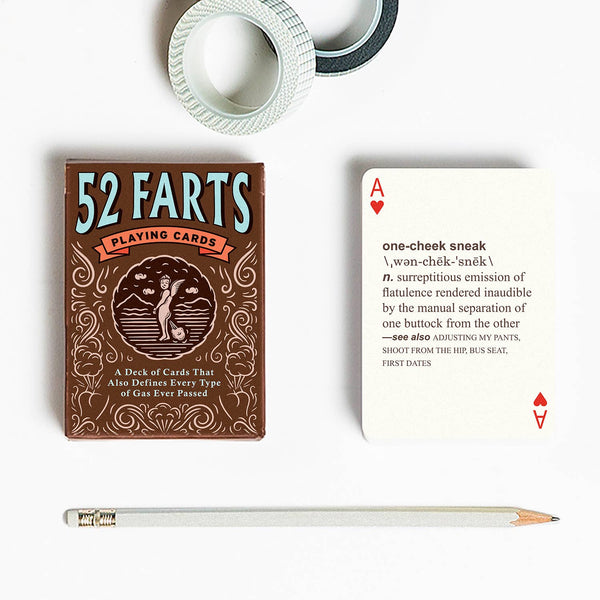 52 Farts Playing Cards filled 12-pack POP