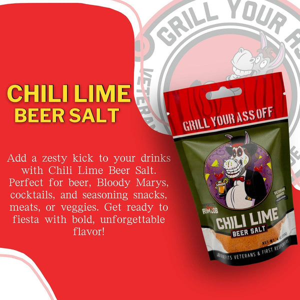 Chili Lime Beer Salt - Drink, Glass, Spicy, Domestic, Import