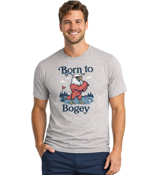 Born To Bogey T-Shirt - Men's Patriotic Golf Tee