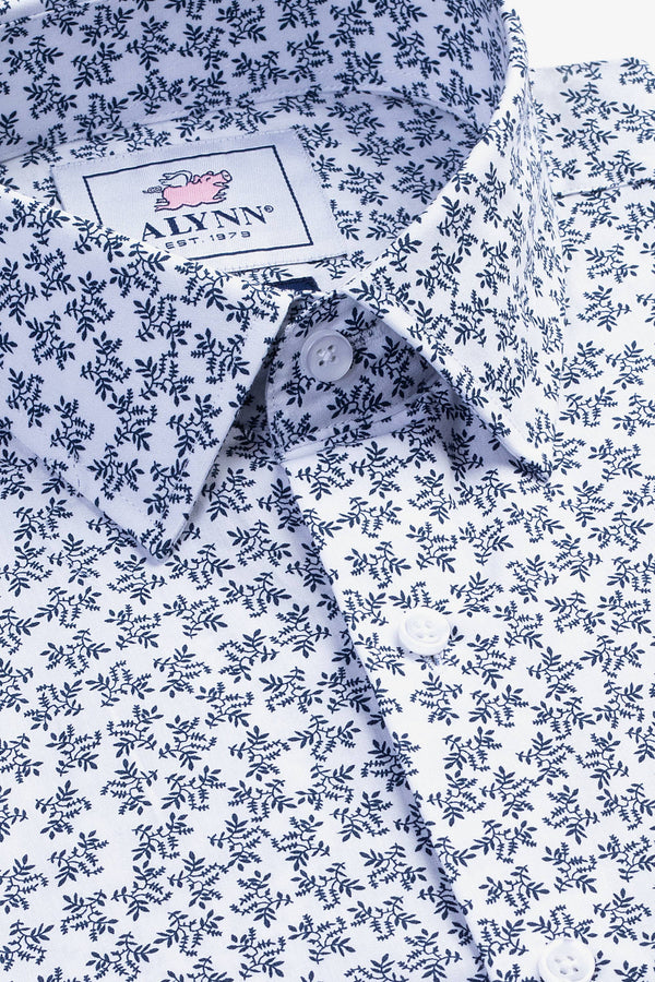 Brooks Floral Untuckable Slim Fit Dress Shirt by Alynn