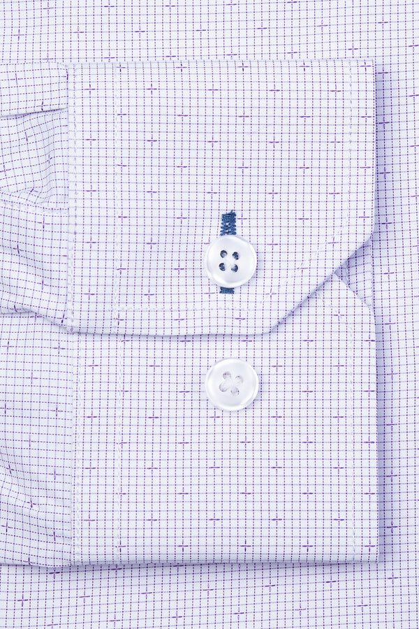 Evan Classic Fit Aqua Purple Men's Dress Shirt by Alynn