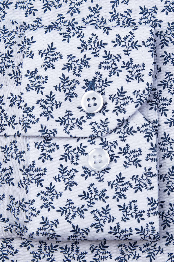 Brooks Floral Untuckable Slim Fit Dress Shirt by Alynn