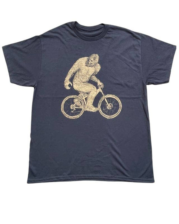 Sasquatch on A Bicycle Men's/Unisex Shirt