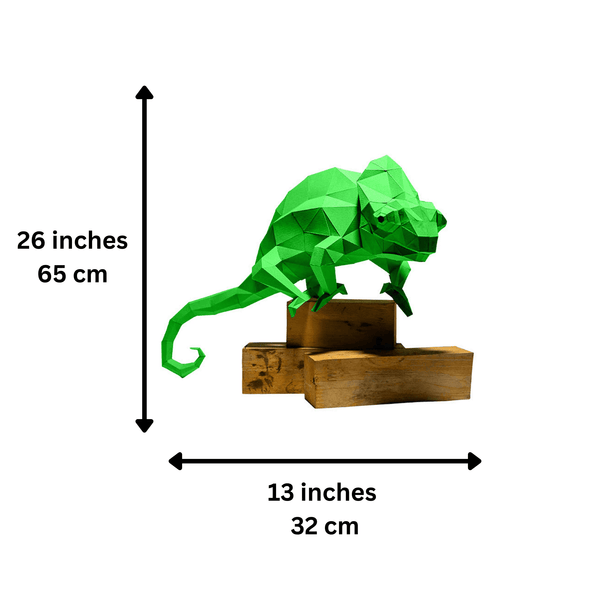 Chameleon 3D PaperCraft Origami Models