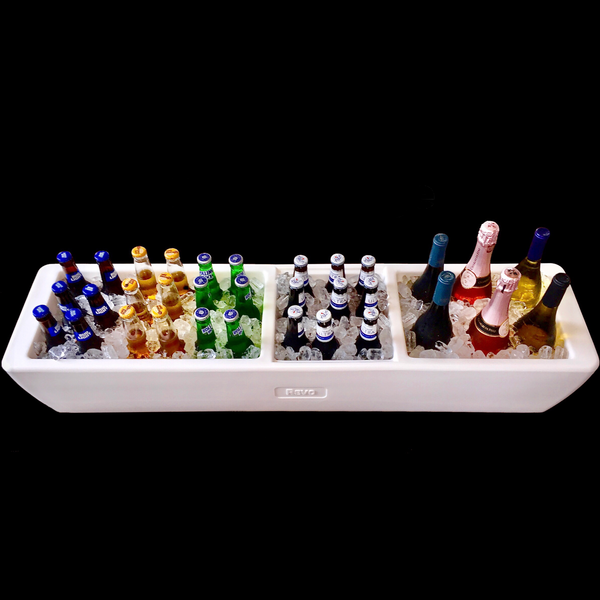 REVO Party Barge Cooler| Polar White | Made in USA