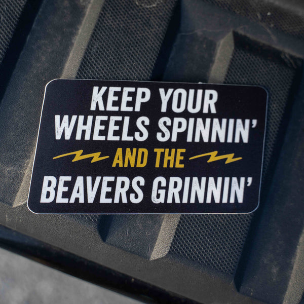 UTV - Side By Side Keep Your Wheels Spinnin' Funny Sticker