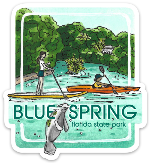 Blue Spring Sticker