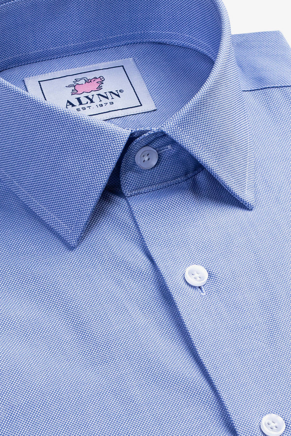 Elijah Standard Fit Medium Blue Dress Shirt by Alynn
