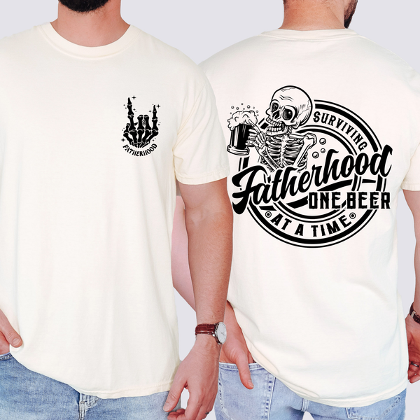 Fatherhood, One Beer At A Time Brother, Father's Day T-Shirt