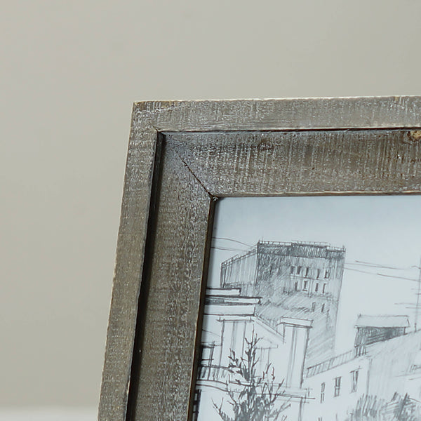 SALE VIP Wood 14.5 in. Gray 8x10 Photo Frame Vintage