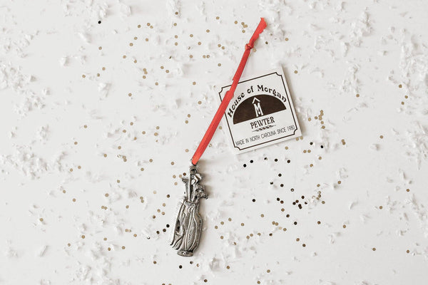 Golf Bag Christmas Ornament - Gift for Golfer