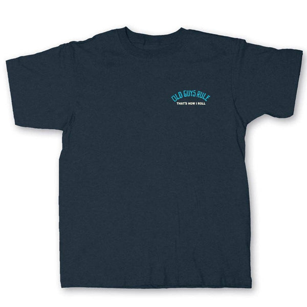 Old guys rule Beer Cart golfcart navy shirt