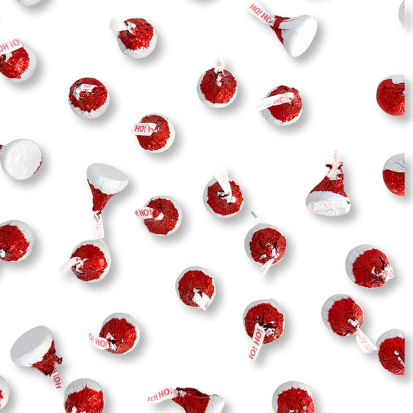 Hershey's Kisses Milk Chocolate Santa Hats, Bulk Value Bag