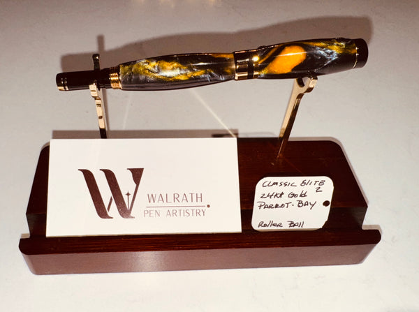 Classic elite 2 24kt gold parrot bay roller ball pen