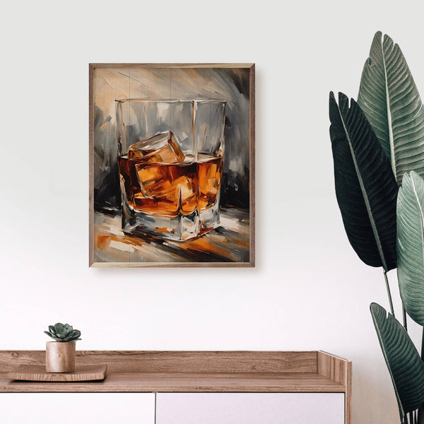 Whiskey Glass Painting