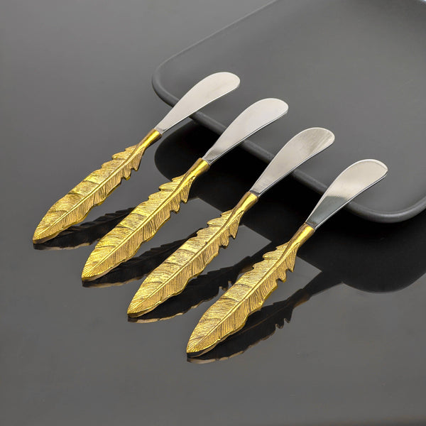 Aluminum & Gold Leaf Spreader Set