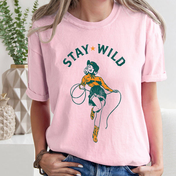 Stay Wild, Cowgirl, Western, Country, Cowboy, Tshirt