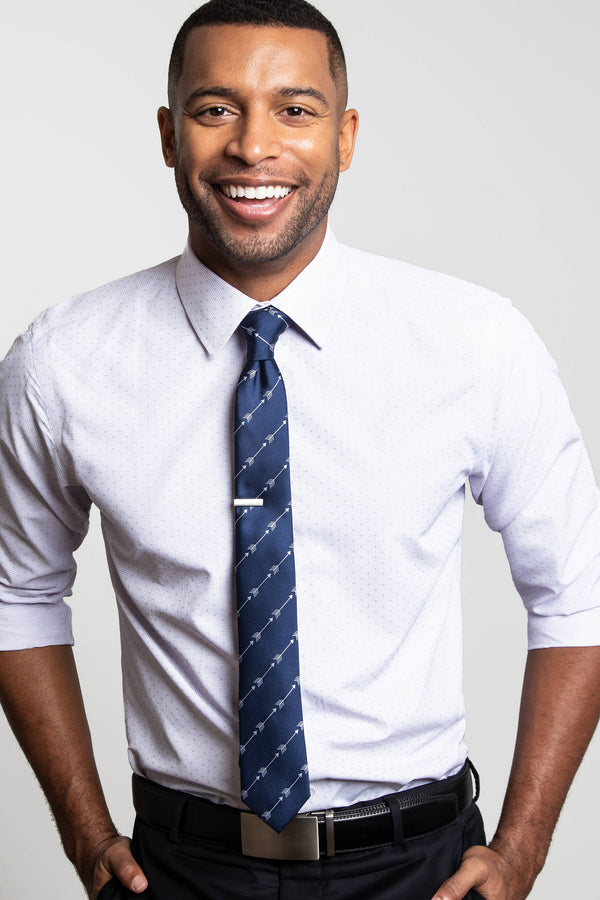 Evan Slim Fit Aqua Purple Men's Dress Shirt by Alynn