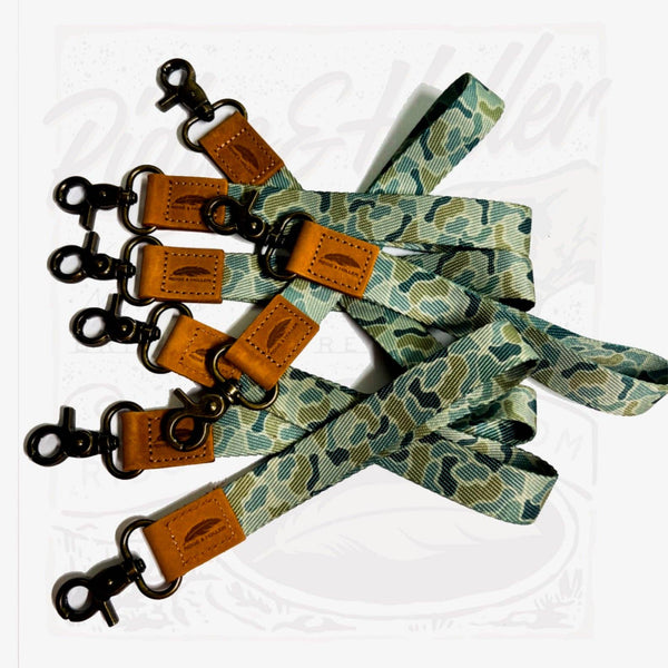 Fly High Lay Low Camo Wrist Lanyard Olive