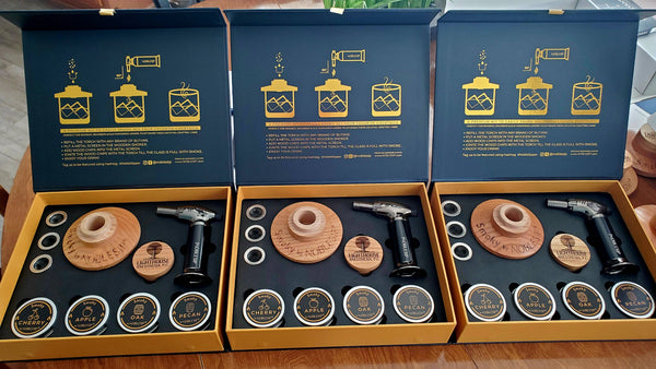 Cocktail Smoker Kit, Gift Set MEN. Whiskey, Bourbon Home Bar