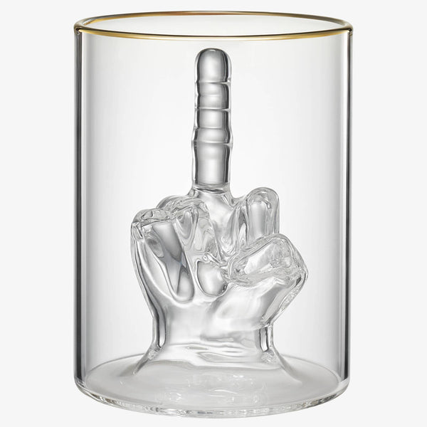 Middle Finger Gifts Whiskey Glass | SINGLE | 12.5 OZ