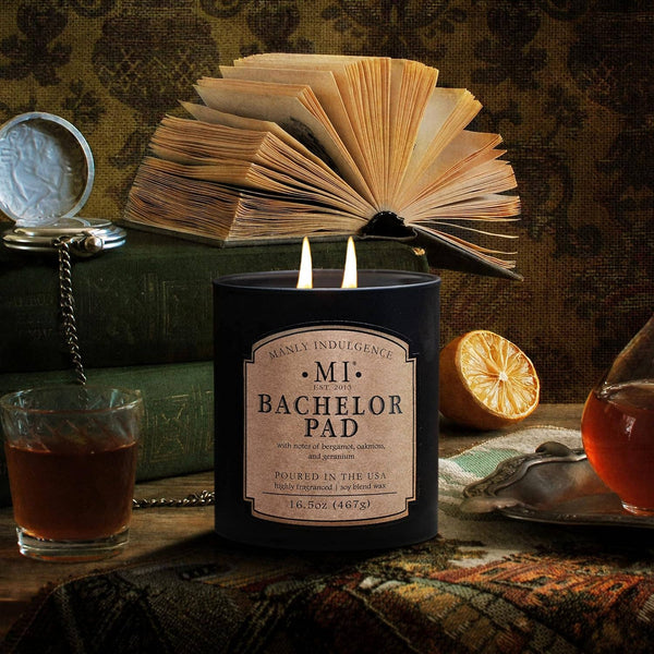 Bachelor Pad 2-Wick Scented Candle, Soy Blend Wax, 16.5oz