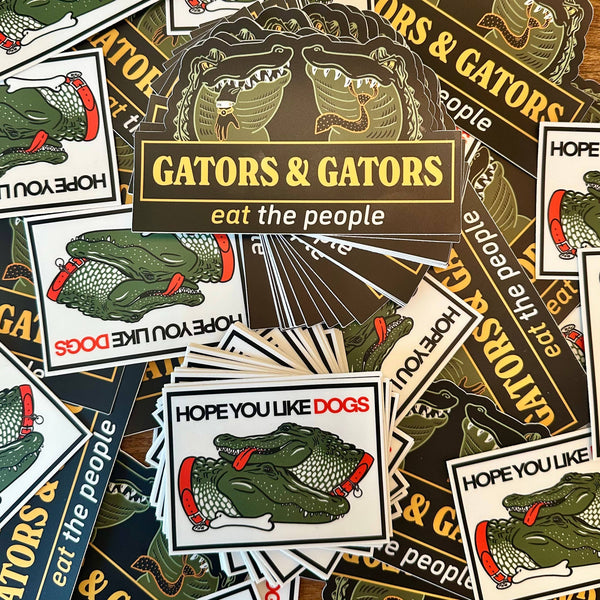 Gators & Gators Bumper Sticker