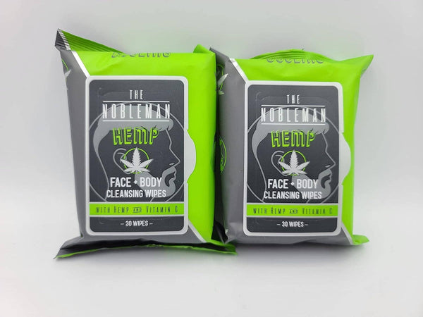 Men's Cooling Hemp Cleansing Wipes 30CT