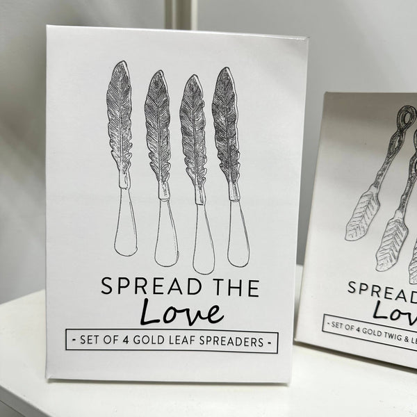 Aluminum & Gold Leaf Spreader Set