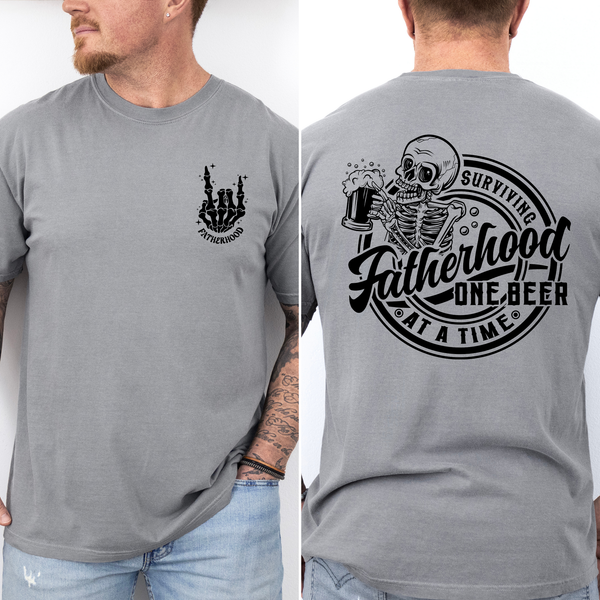 Fatherhood, One Beer At A Time Brother, Father's Day T-Shirt