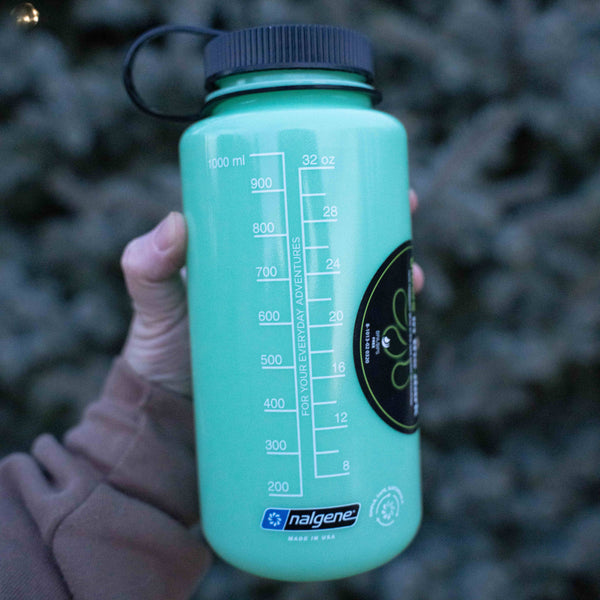 Get Lost - Don't Die Glow Green Nalgene 32oz Water Bottle