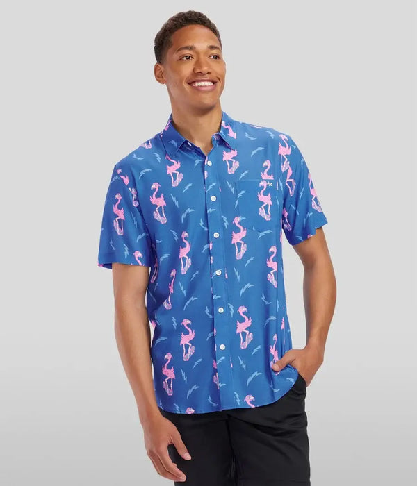Board of Paradise Men's Hawaiian Shirt - Summer Button Down