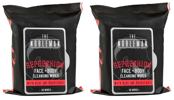 Men's Refreshing Face + Body Cleansing Wipes - 30ct