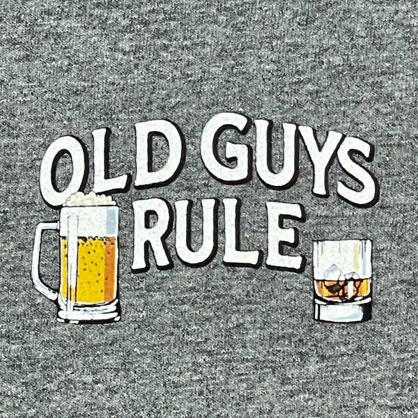 Old guys rule Glasses alcohol graphite heather shirt