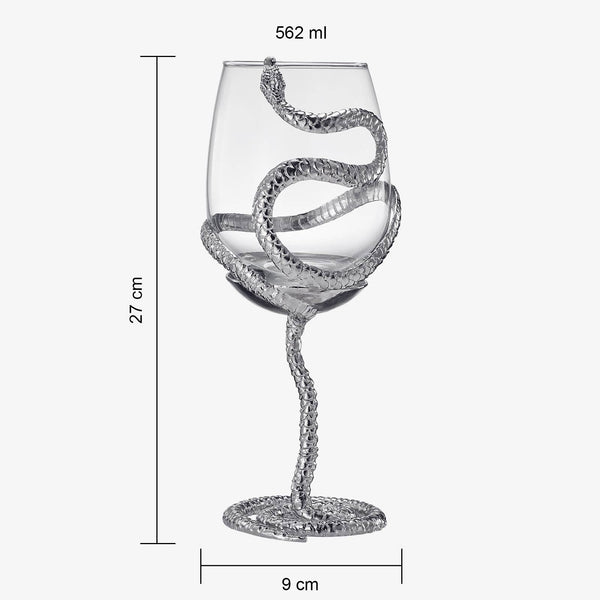 Stemmed Snake Halloween Fall Wine Glass | Set of 2 | 19oz