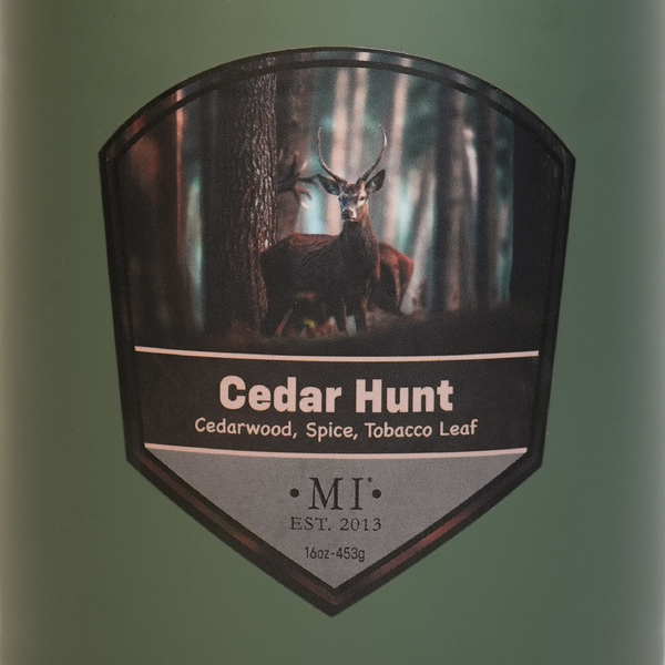 Cedar Hunt, Adventure by Manly Indulgence, 16oz, 2-Wick