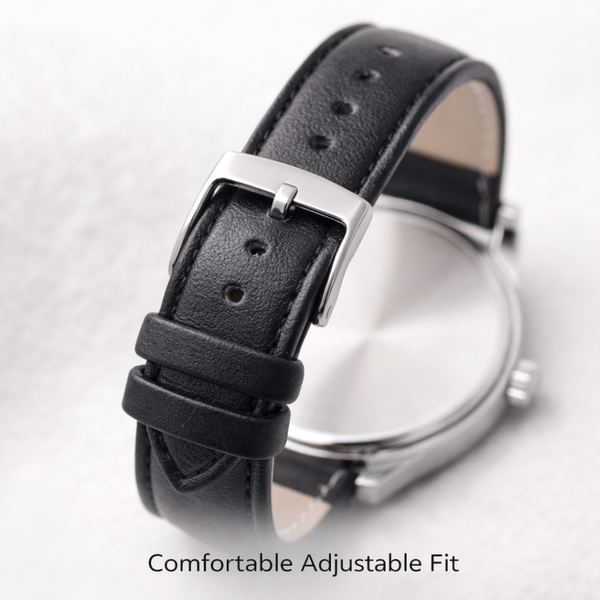 GENTS 42 mm Men’s Minimalist Leather Watch