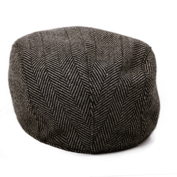 The Original Boston Scally Cap - Grey Herringbone